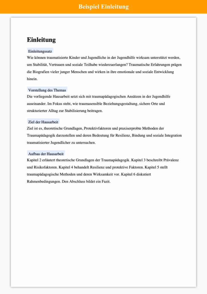 soziale arbeit einleitung