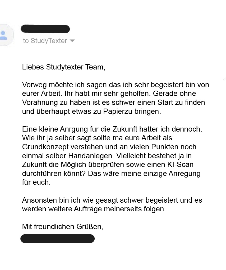 Seminararbeit schreiben lassen mit KI: In 3h zur Top-Note! 22 positive Kundenstimme